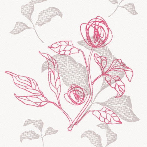 Design Napkins Cotton Feel 40/40cm 'Nouveau Class' Ophelia Rot