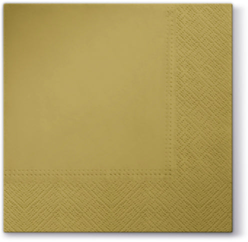 Design Napkins Monocolour Gold 'Paw'