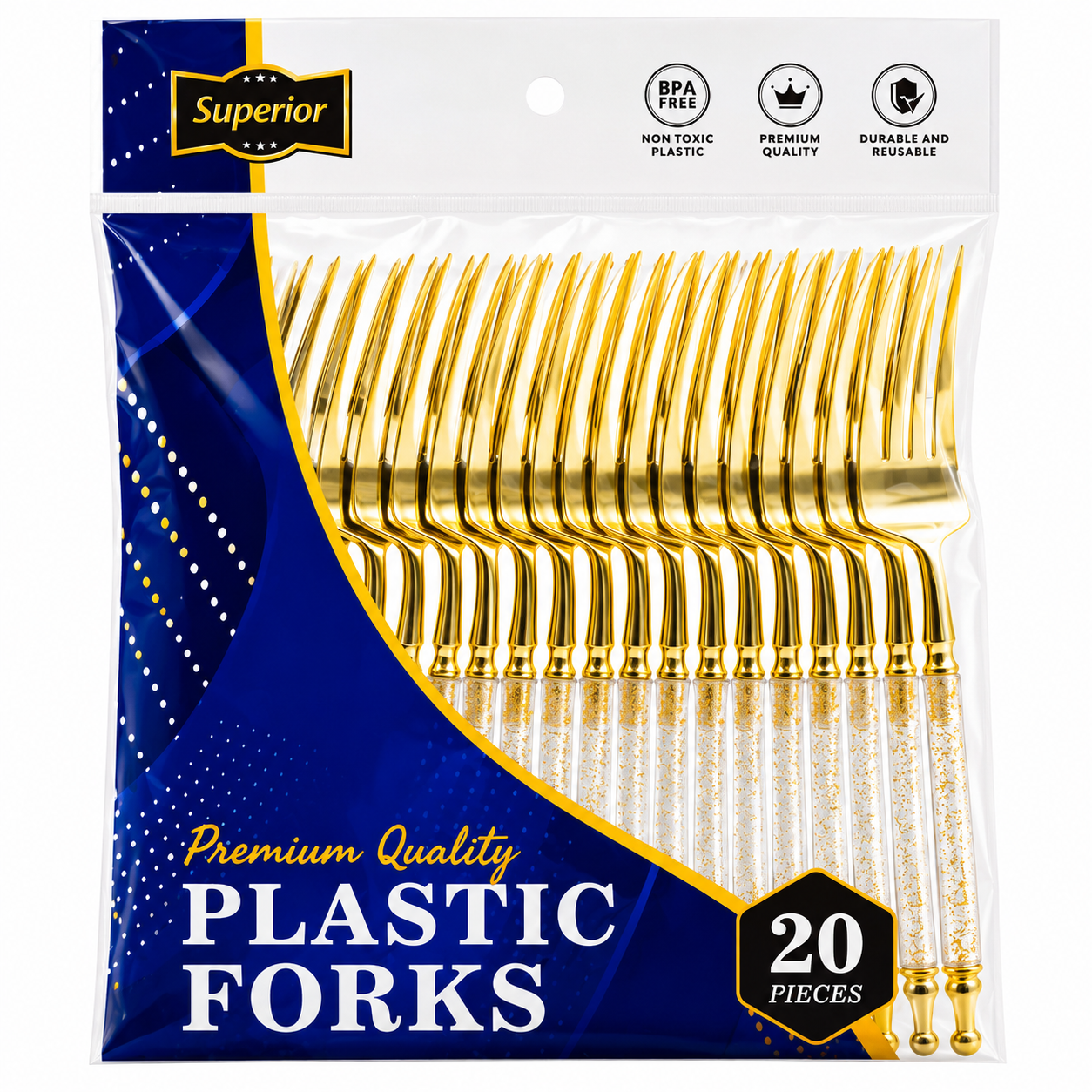 Superior Forks Gold Glitter Gold