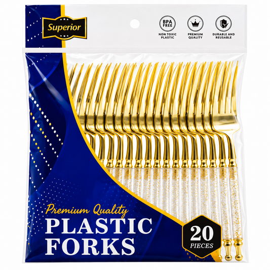 Superior Forks Gold Glitter Gold