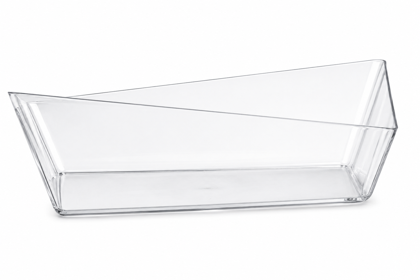 Clear Flat Salad Bowl 29x18.5x9.7cm 40oz 'Superior' 50/CS