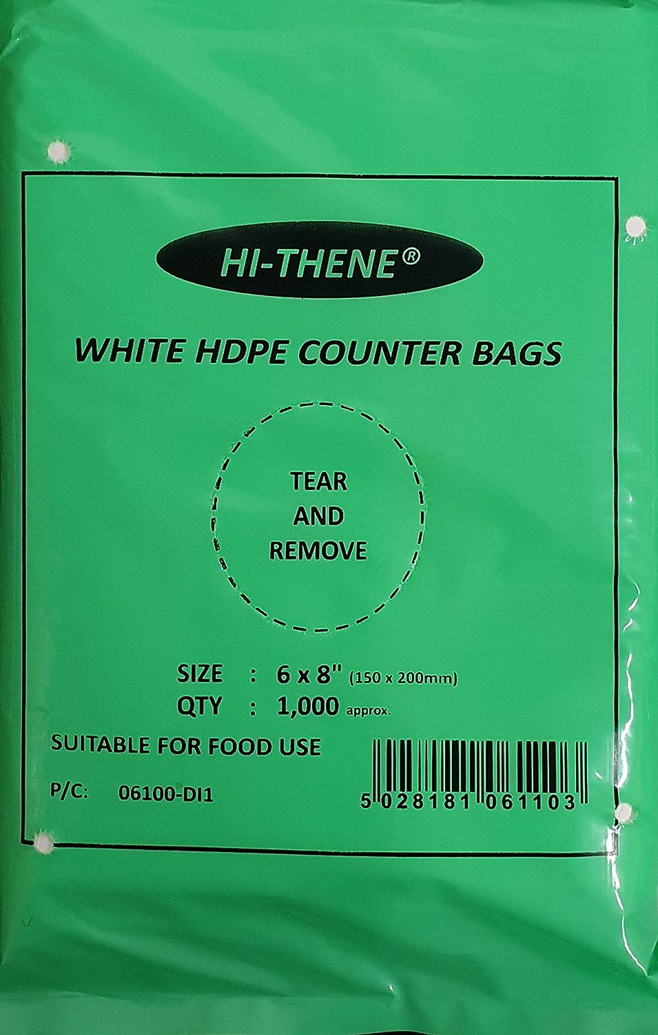 Hi-Thene Clear Bags 6x8