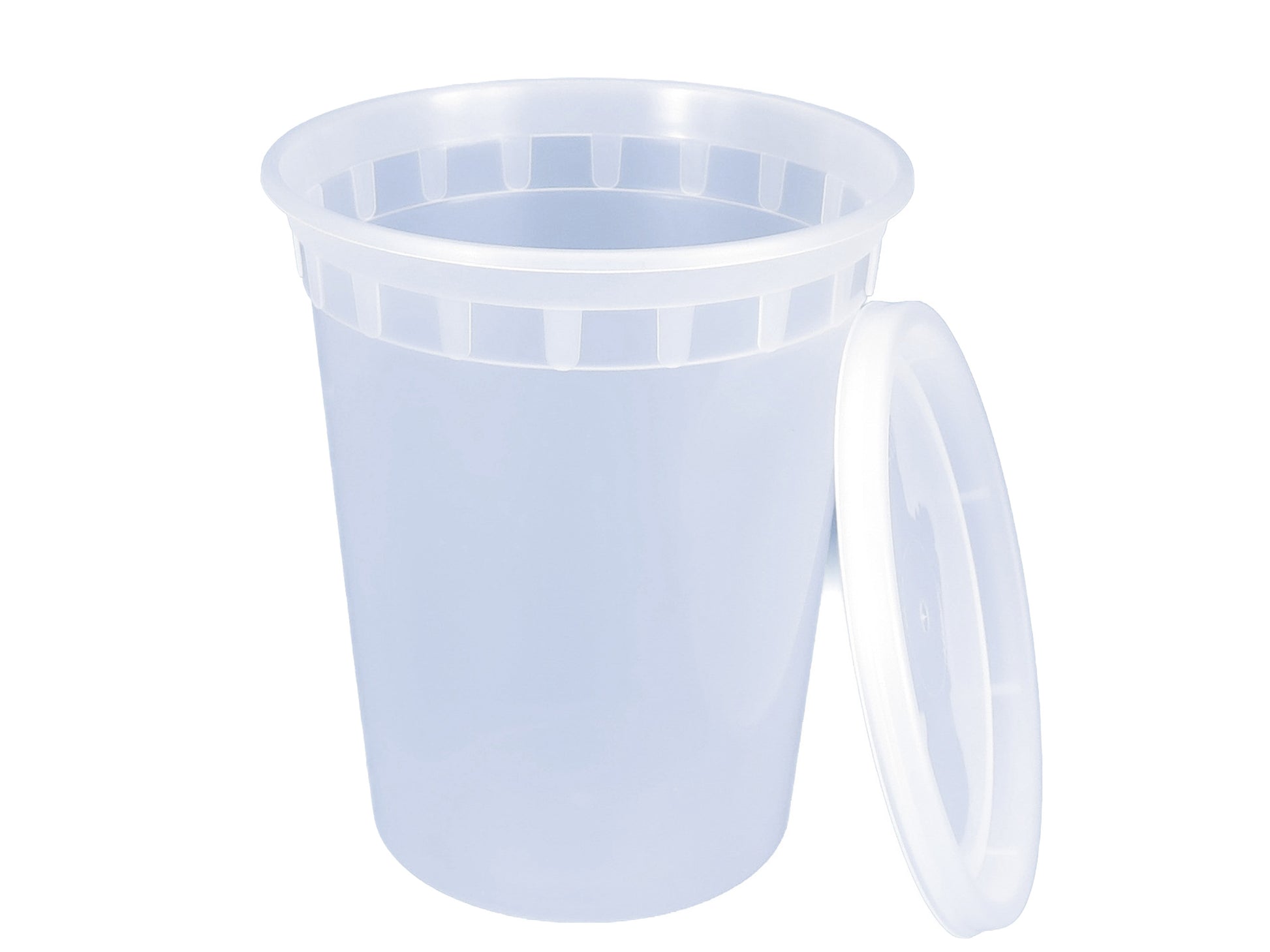 Plastic Containers & Lids 32oz Round Clear 'SealPro'