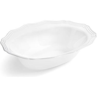 Salad Bowls White/Silver