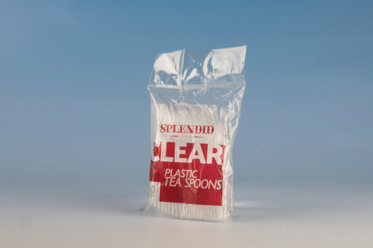 Plastic Tea Spoons Clear Heavy Duty 'Splendid'
