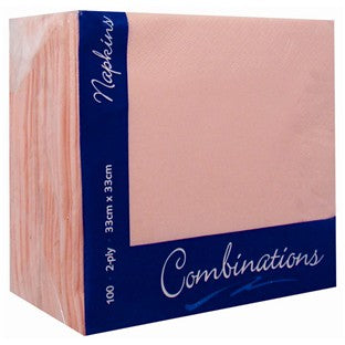 Premium Napkins Rose Pink 33cm 'Combinations'