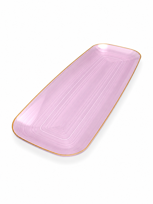 Regal Trays Collection 17.5' Pink & Gold Rim 'Superior' 48/1s