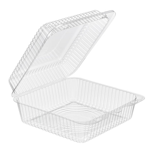 Plastic Containers 'Sure Lock' Clear Hinged Lid