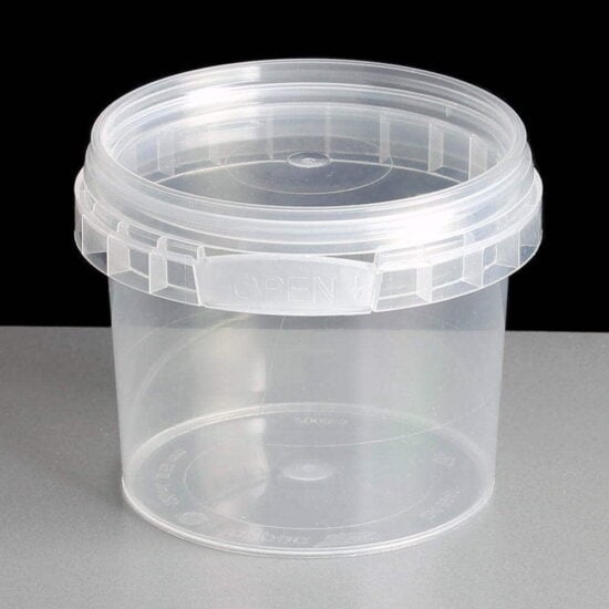 Plastic Containers & Lids Round 120ml (ø69mm) 1080/CS ***New Case Qty***