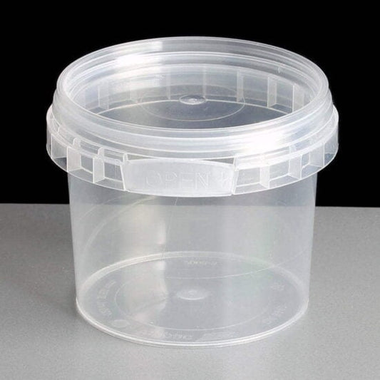 Plastic Containers & Lids Round 120ml (ø69mm) 1080/CS ***New Case Qty***