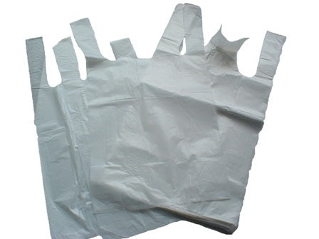 Carrier Bags S5 Large White 13x19x23 21mu 10/70's
