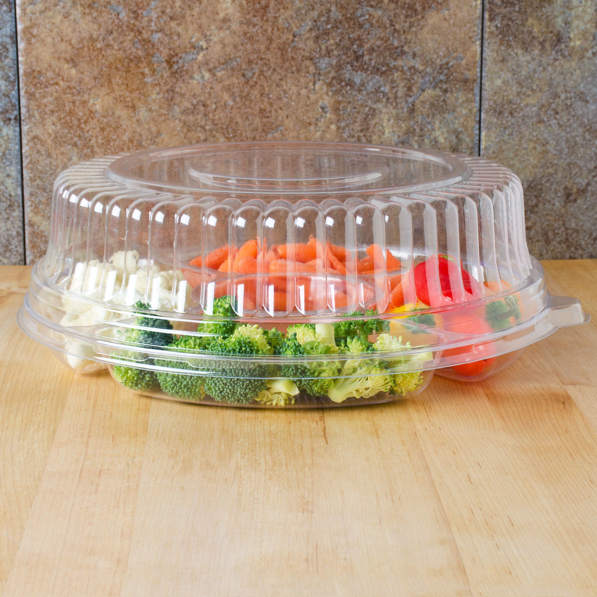 Plastic Clear Dome Lid for Round Tray 12" 'Superior'