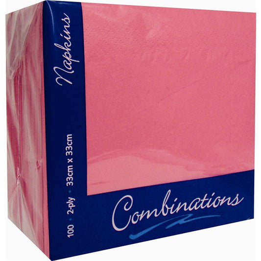 Premium Napkins Pink 33cm 'Combinations'