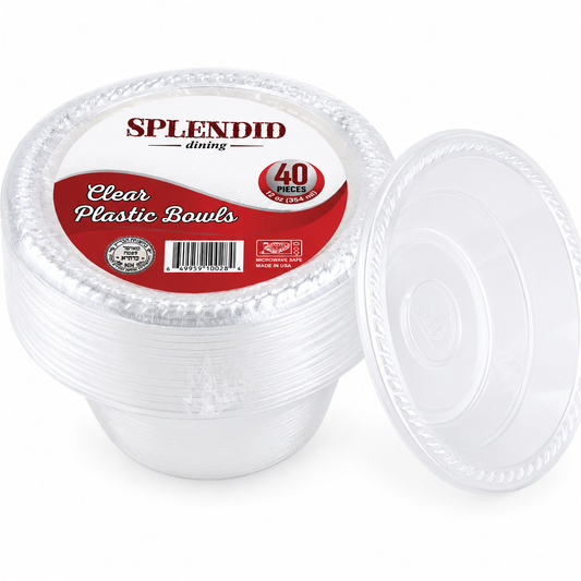 Plastic Bowls 5oz Clear 'Splendid Dining' 12/40's