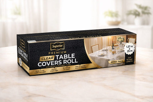 Clear Tablecloths Premium 54' (137cm) with Cutter 'Superior' 10/CS