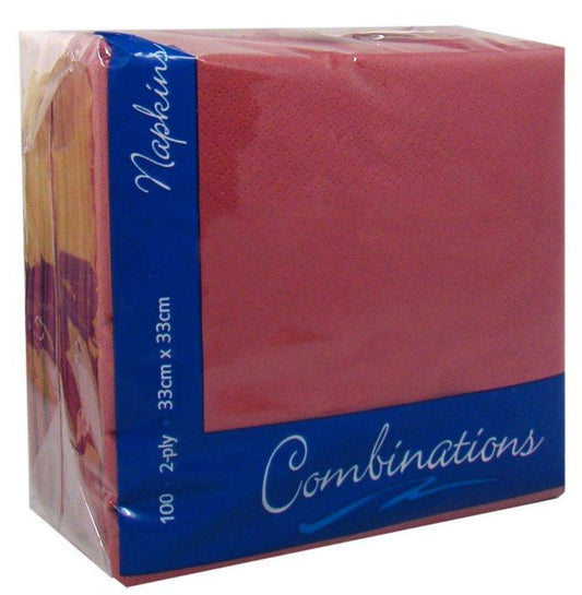 Premium Napkins Chilli-Red 33cm 'Combinations'