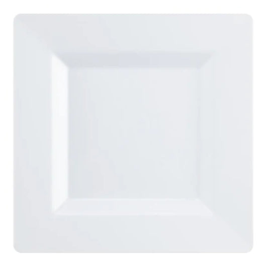 White Square Plastic Bowls 5oz Decor