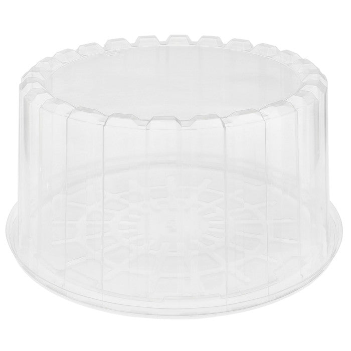 Plastic Clear Round Trays 9" With Clear Dome Lids