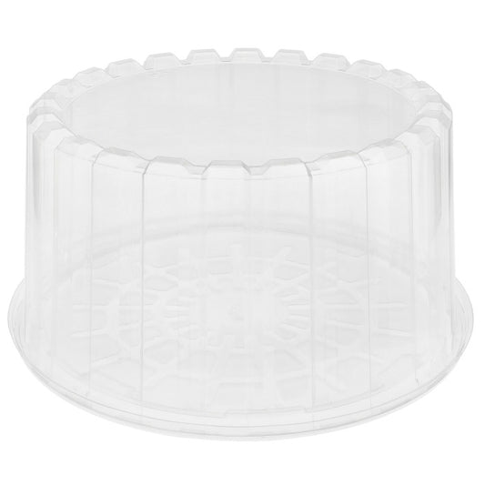 Plastic Clear Round Trays 9" With Clear Dome Lids