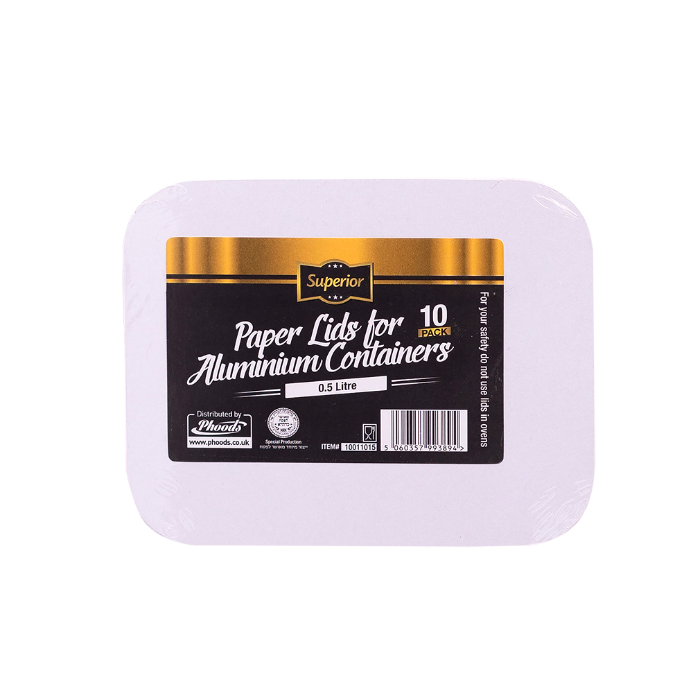 Paper Lids [Passover] for 0.5L Aluminium Containers "Superior"