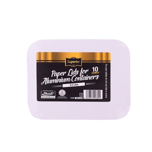 Paper Lids [Passover] for 0.5L Aluminium Containers "Superior"