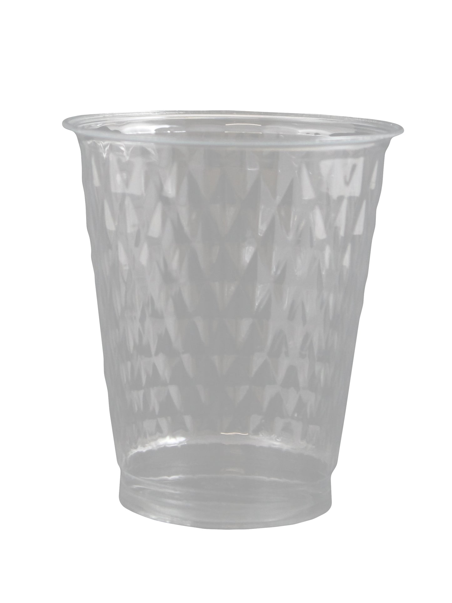 Plastic Diamond Cups 250cc Clear 'Crystal Touch'