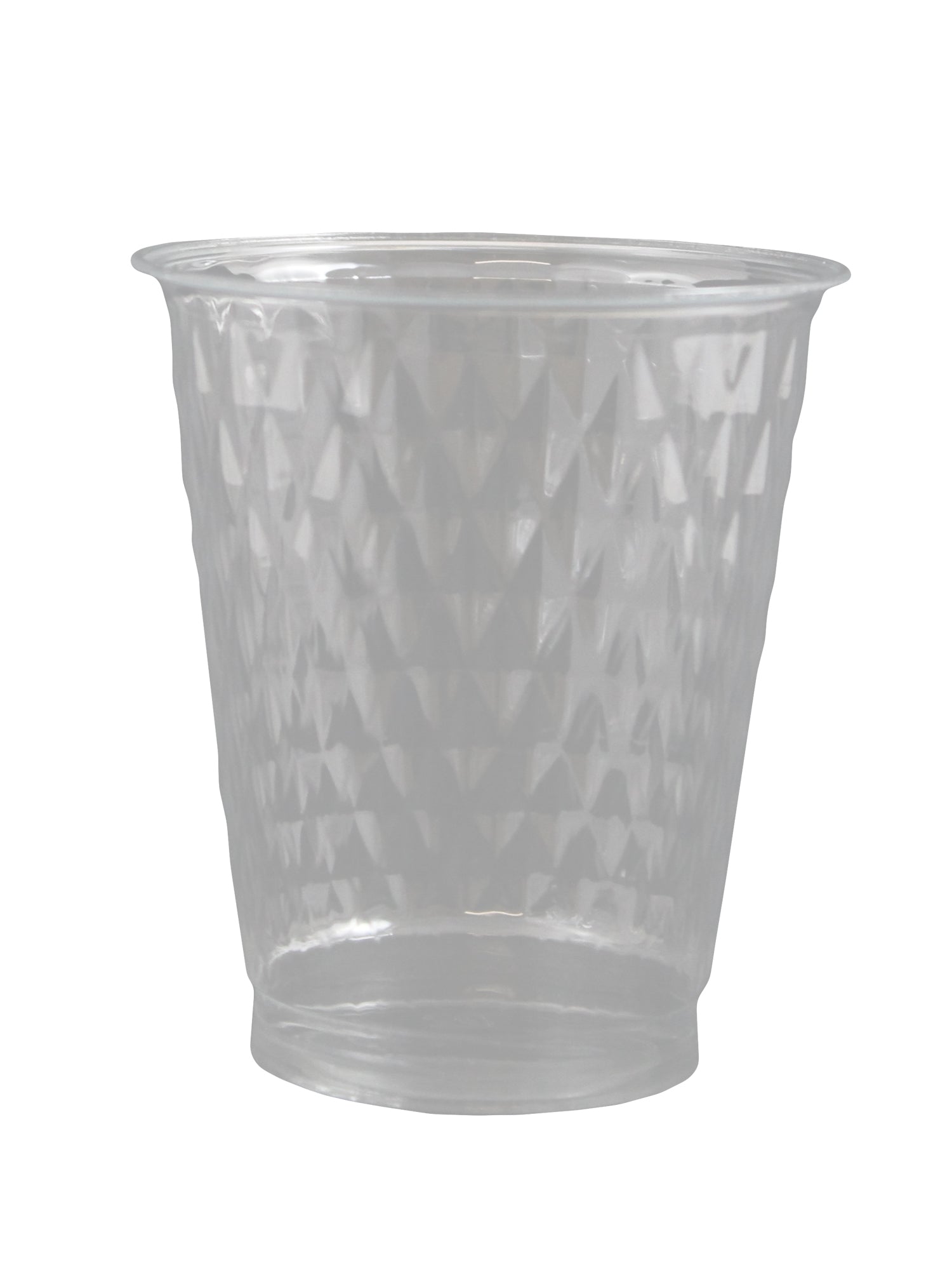 Plastic Diamond Cups 250cc Clear 'Crystal Touch'