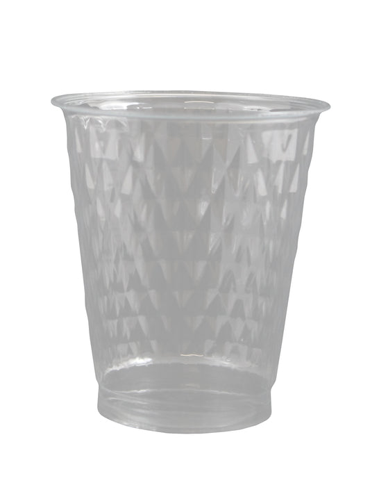 Plastic Diamond Cups 250cc Clear 'Crystal Touch'