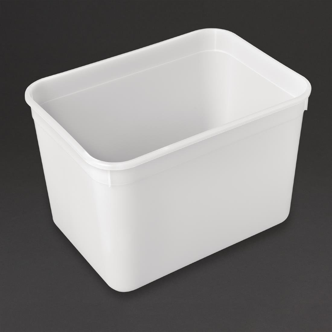 Plastic Containers Rectangular Natural 4 Litre