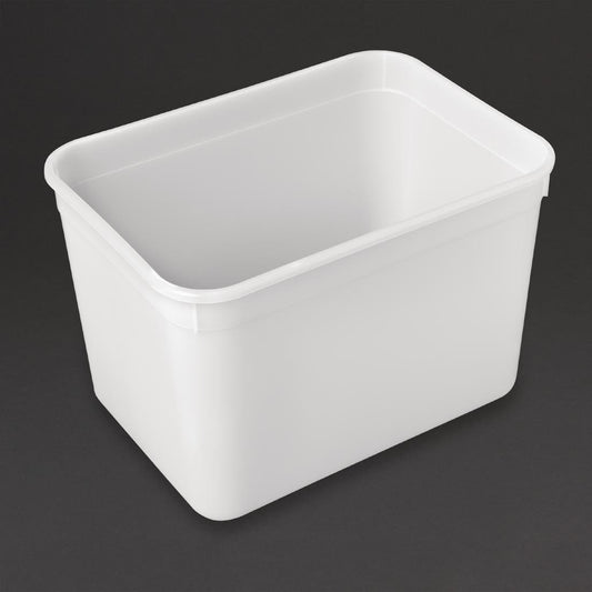 Plastic Containers Rectangular Natural 4 Litre