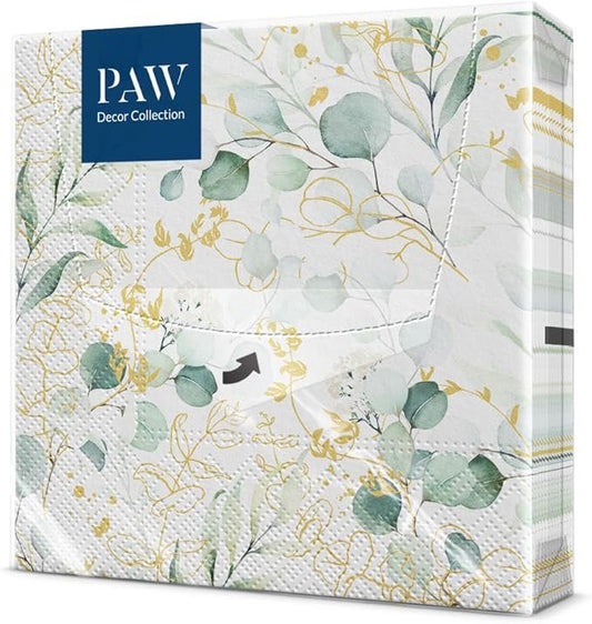 Design Napkins Golden Eucalyptus 'Paw'