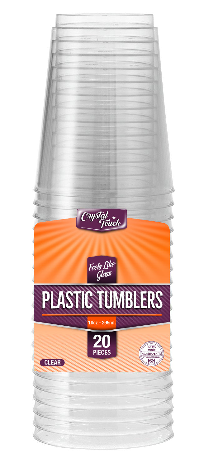 Plastic Round Tumbler 10oz Clear 'Crystal Touch'