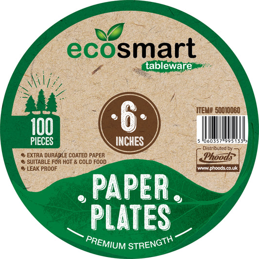 Paper Plates 6" 'Eco Smart'