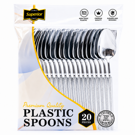 Superior Ribbed Spoons Silver 50/20's