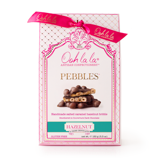 Ooh La La Hazelnut Pebbles In Dark Chocolate 150g