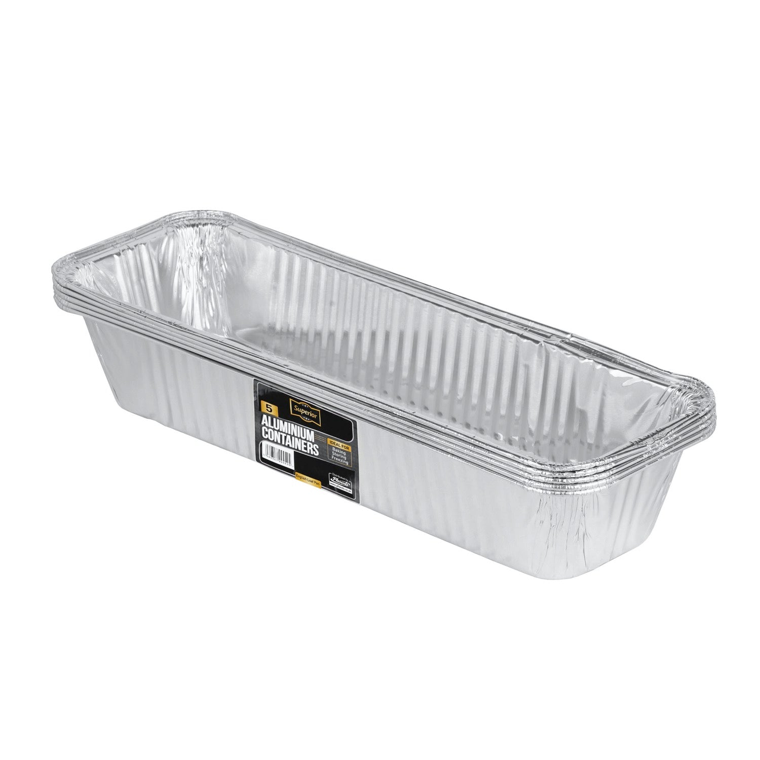 Aluminium Containers Packed 'Superior' English Loaf Pan