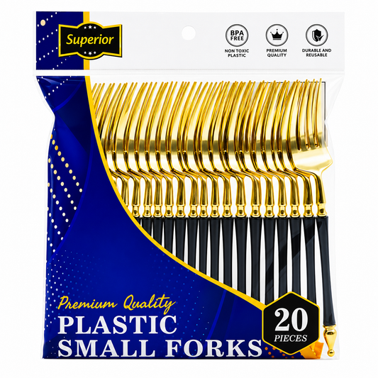 Superior Small Forks Gold Black Gold