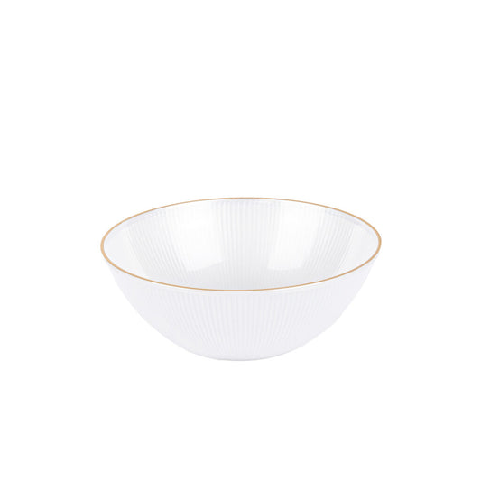 Ribbed Collection 12oz Bowl Pearl/Gold 'Superior' 12/10's